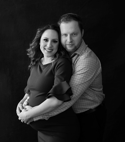 Maternity session with partner