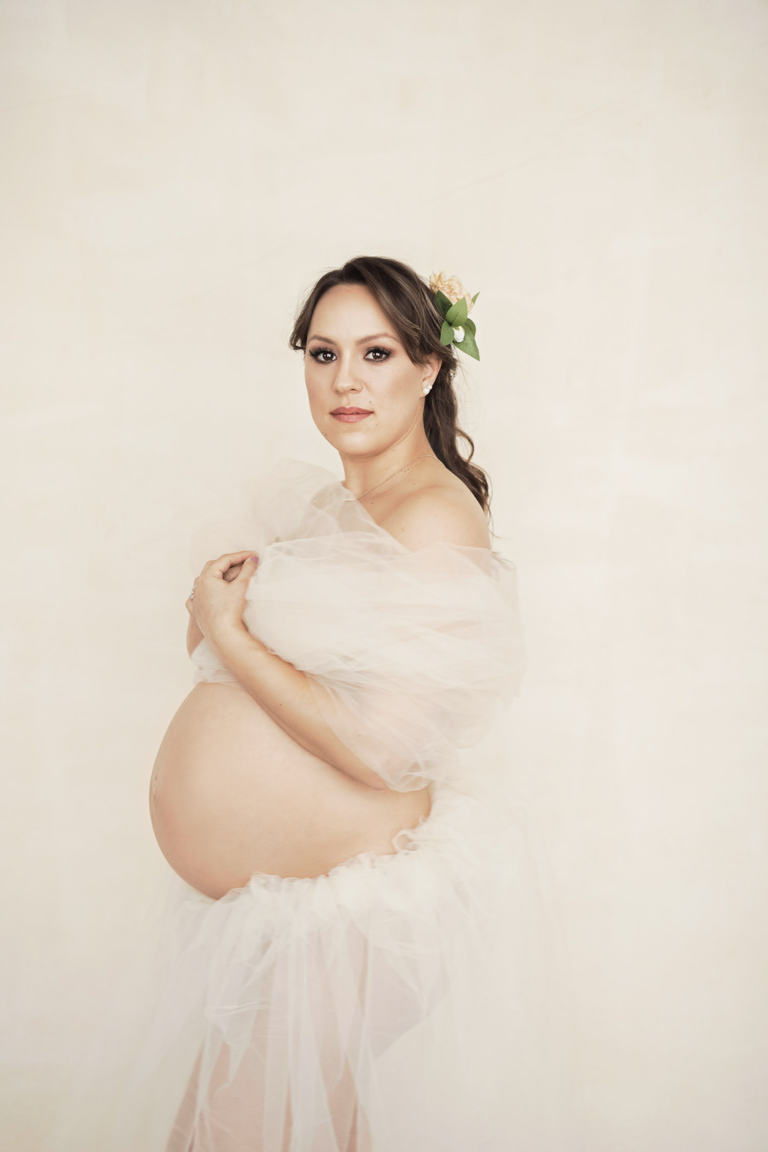light and airy maternity session.