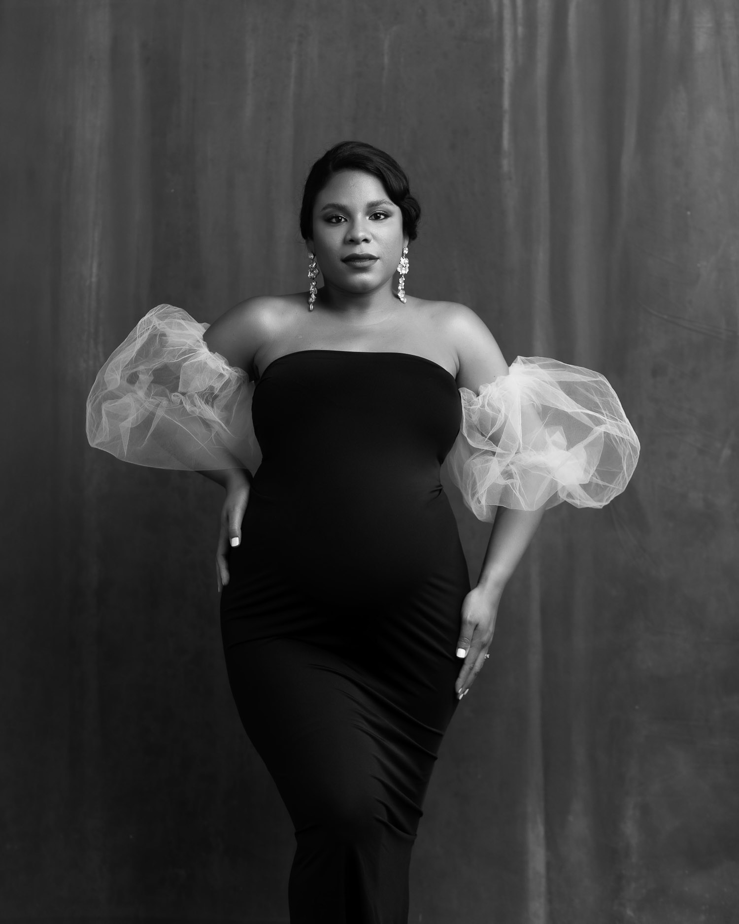 Elegant pregnant woman.