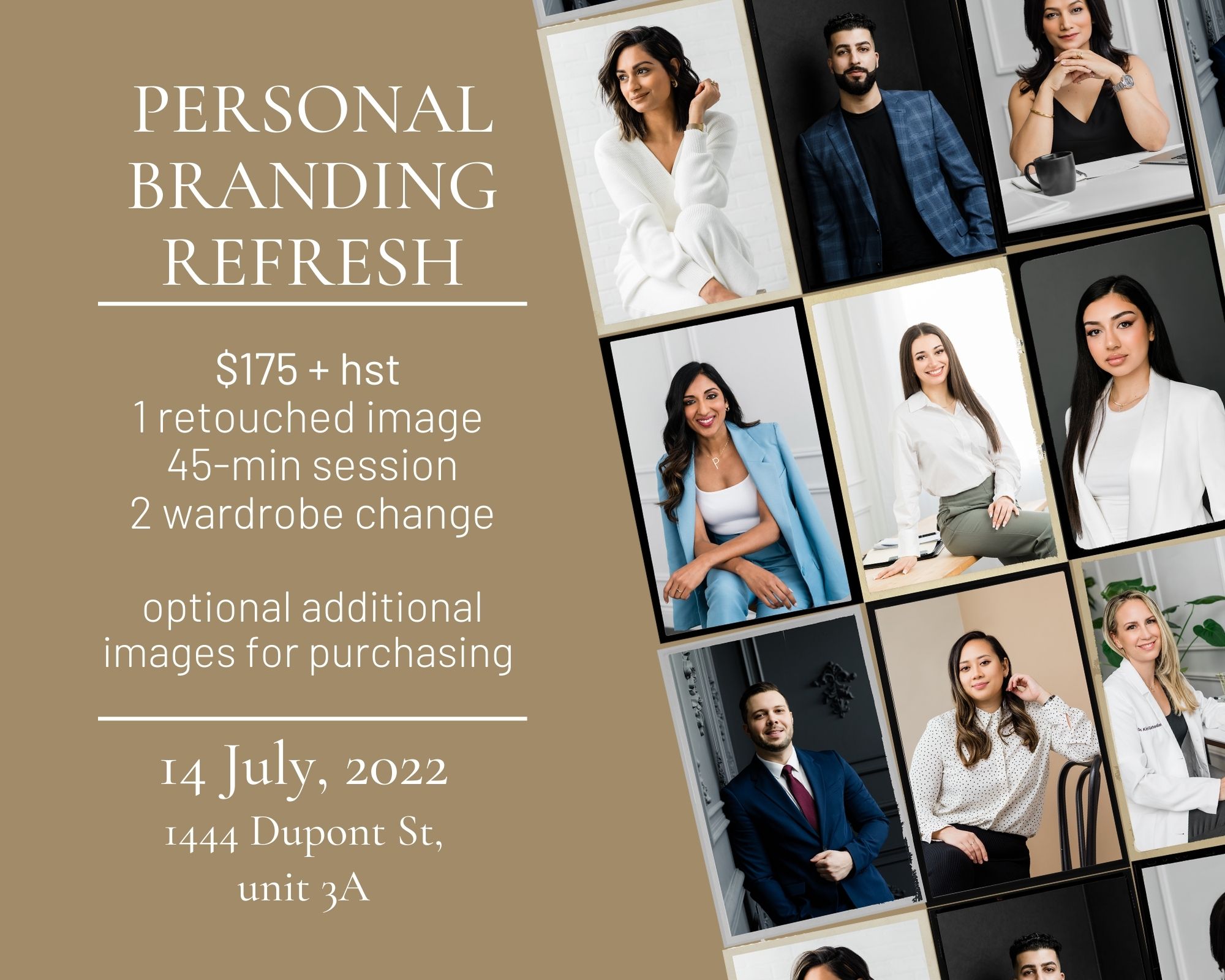 personal branding mini sessions in toronto