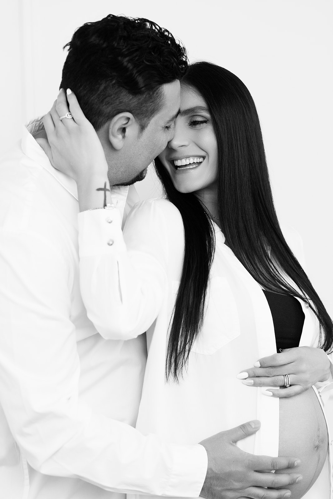 maternity session in studio