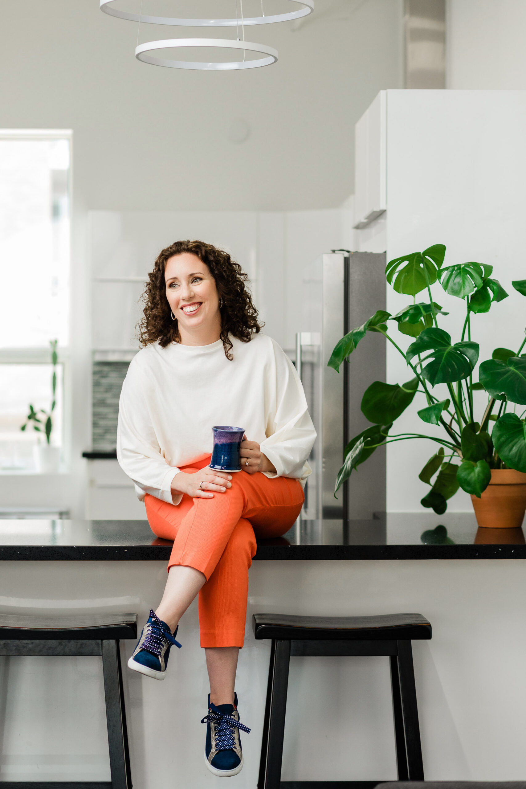 Facebook ads specialist posting during a personal branding photoshoot in toronto