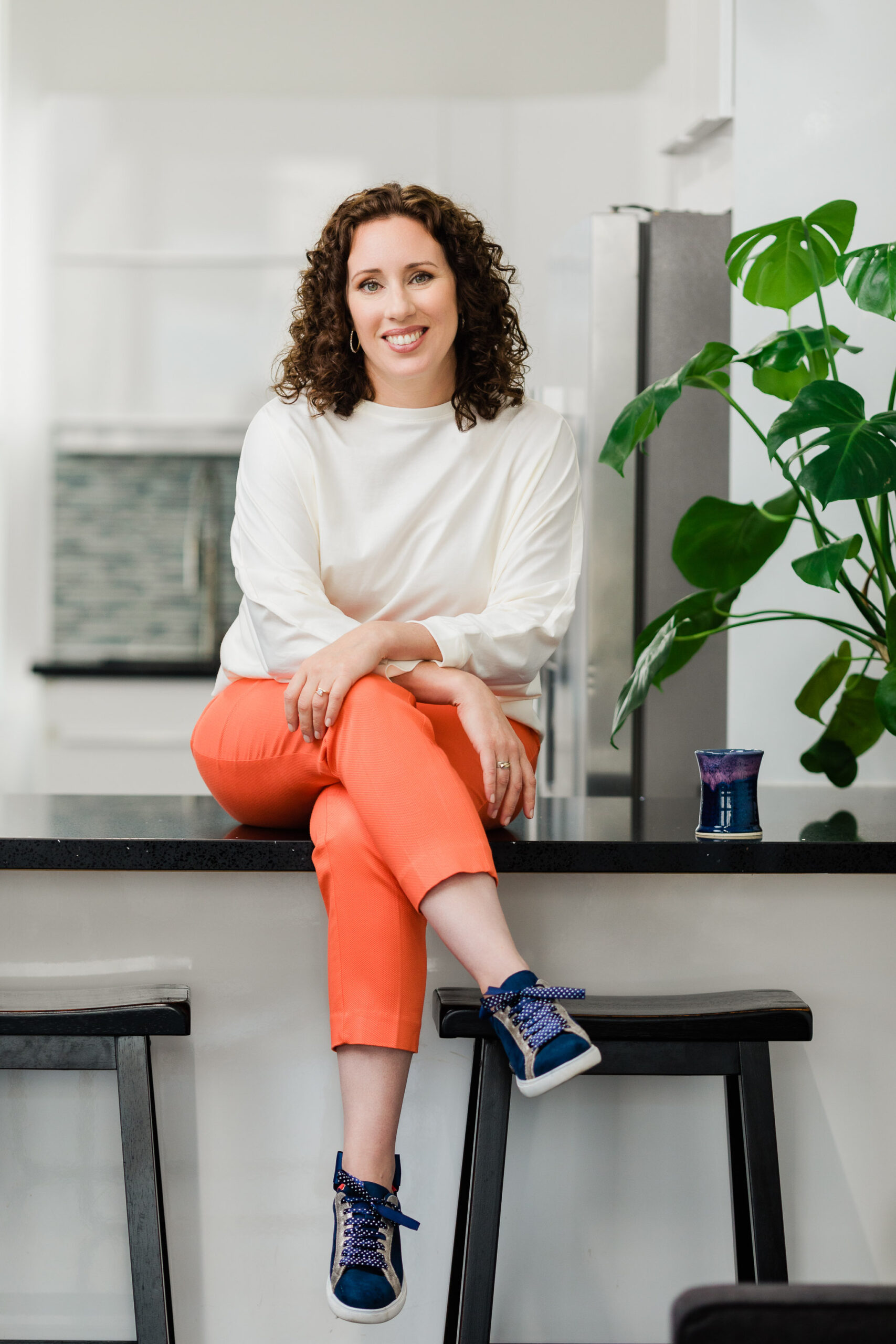 Facebook ads specialist posting during a personal branding photoshoot in toronto